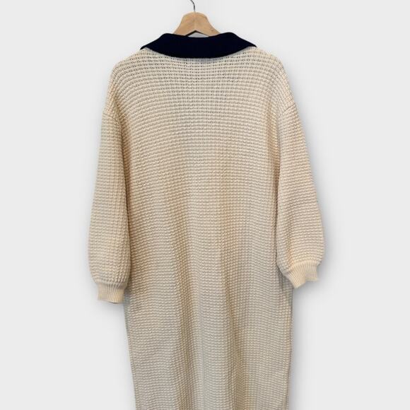 STAUD Altea Waffle-Knit Cotton-blend Maxi Dress Size Large - Picture 9 of 14